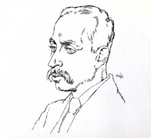 Portrait de Rilke 1917, Emil Orlik (1870-1932)